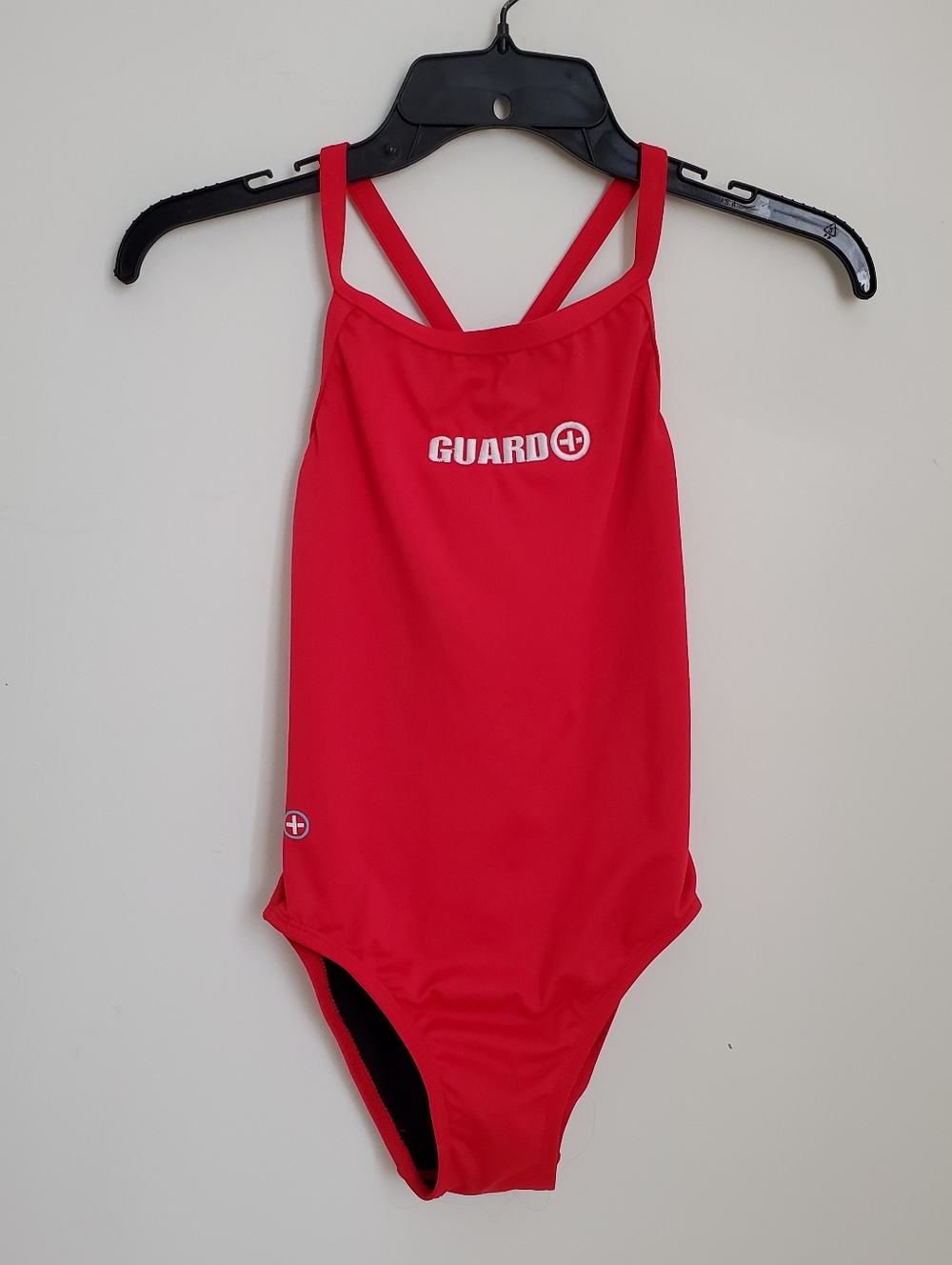 Original Watermen Red Lifeguard One Piece Swimsuit Bathing Suit Crossback